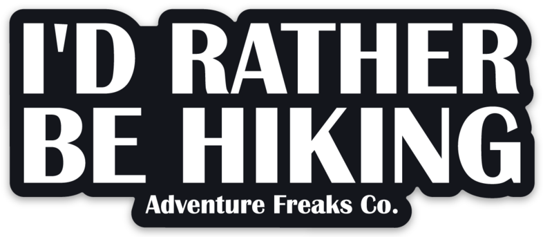 Image of I’d Rather Be Hiking Sticker