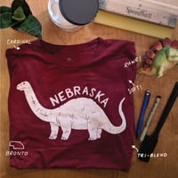 Image 3 of Nebraska Brontosaurus T-shirt
