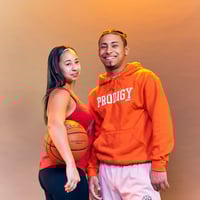 Image 2 of NEW BRAND PRODIGY BOLD ORANGE HOODIE