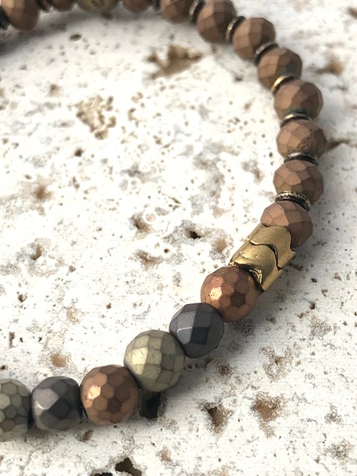 Image of Bracelet élastique petites pierres WILD WEST
