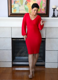 Image 4 of RED HOT KNIT DRESS VIDEO TUTORIAL