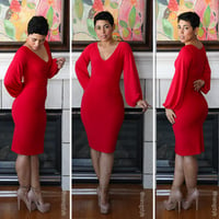 Image 3 of RED HOT KNIT DRESS VIDEO TUTORIAL