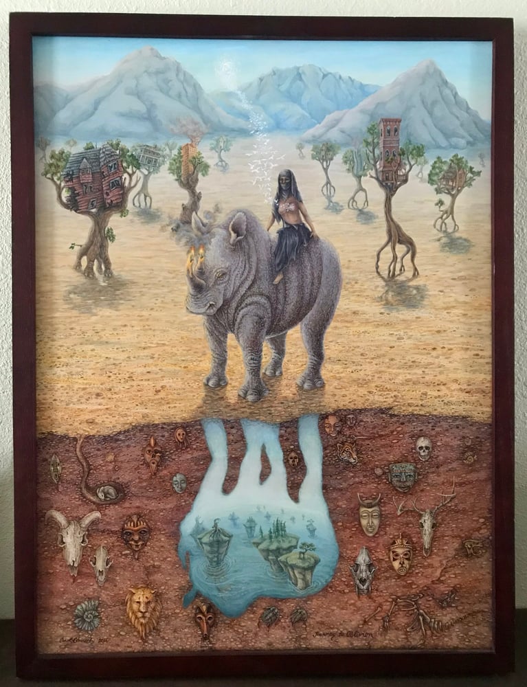 Image of  Framed original painting "Journey to Oblivion"