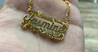 Image 2 of Double Plated Name Necklace