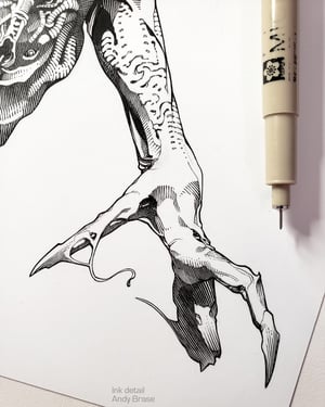 Image of Creature of Eyes (Ink)- 13x19 Limited Print (signed)