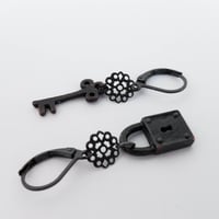 Image 2 of Lock + Key Earrings