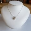 Simple Silver Pine Cone Necklace