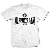 Image of MURPHY'S LAW "Secret Agent Skin NYHC" White T-Shirt
