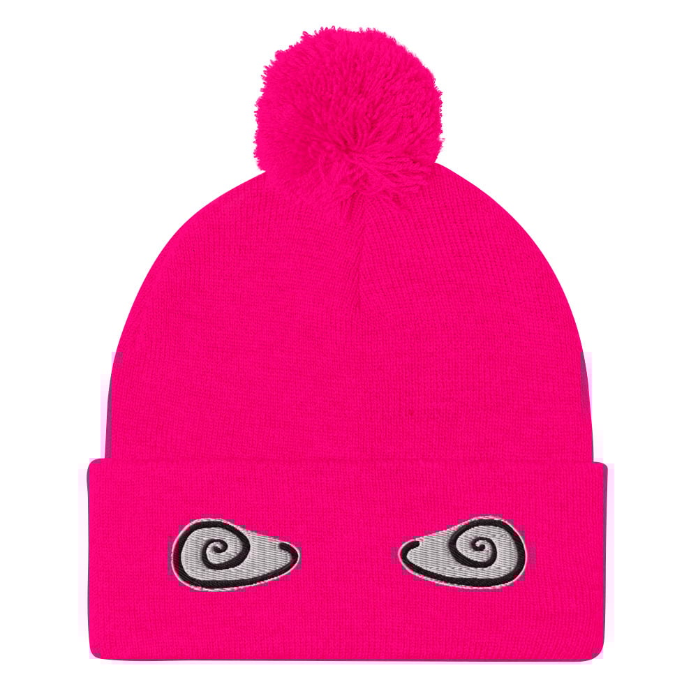 Image of Pom-Pom Beanie Neon Pink