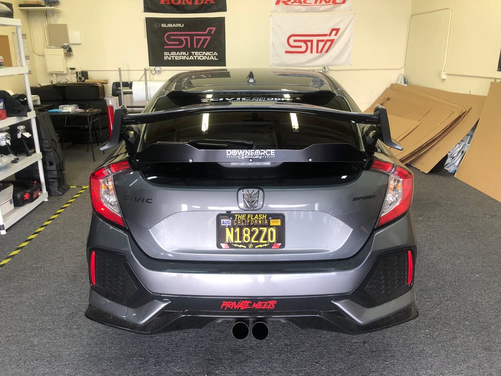 DownForceSolutions — 2016+ Honda Civic Hatchback “V2” rear gurney flap