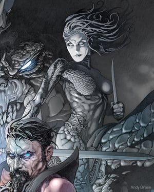 Image of The Diabolist: Eclipse- 13x19 Print LIMITED (signed) <font color="chartreuse"></font>