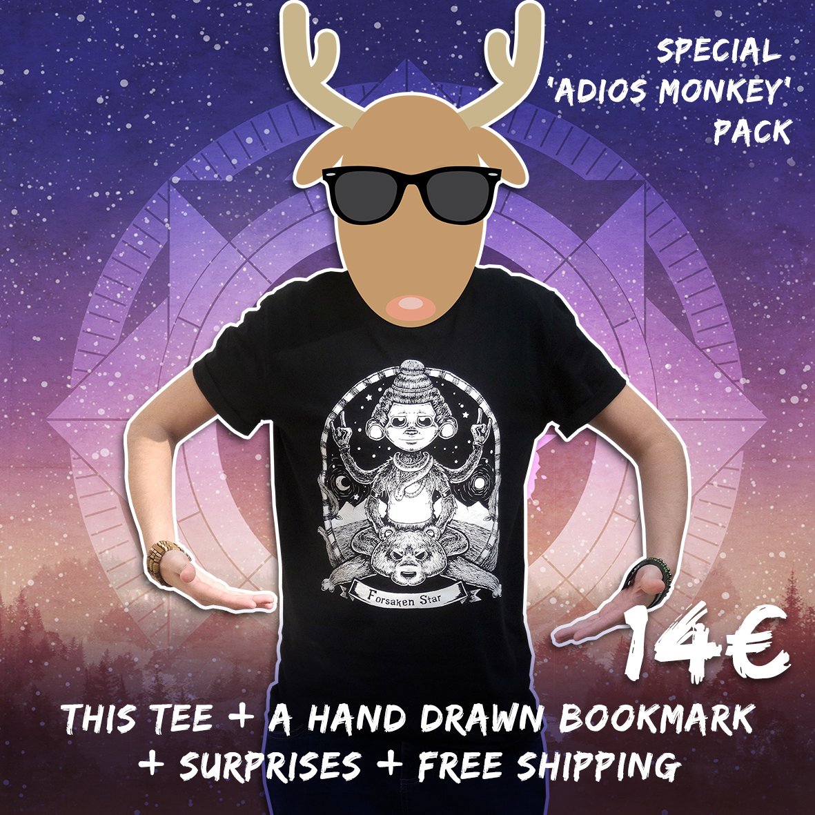 "Adios Monkey" special pack (Free shipping)