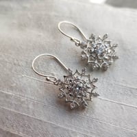 Image 2 of Sparkling Snowflake Earrings