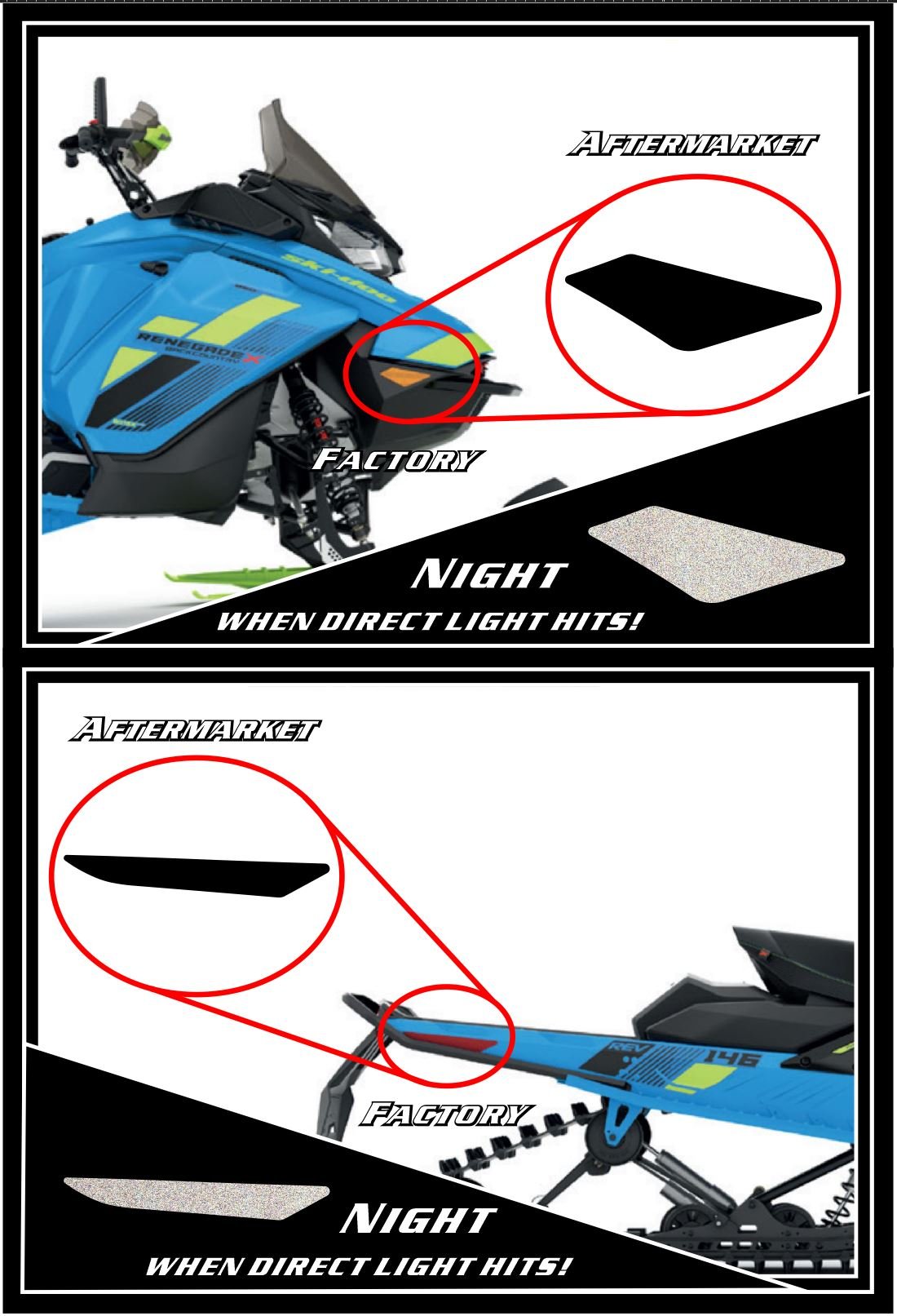 Image of SKI-DOO BLACK REFLECTORS MOD 1