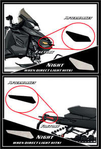 Image 1 of SKI-DOO BLACK REFLECTORS MOD 2