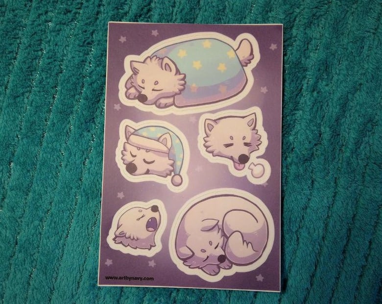 Image of Sleepy Pups Sticker Sheet