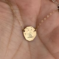 Image 2 of 14k gold coin necklace