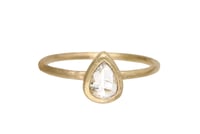 Image 1 of Pear diamond engagement ring. Salt and Pepper. Escondido