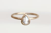 Image 4 of Pear diamond engagement ring. Salt and Pepper. Escondido