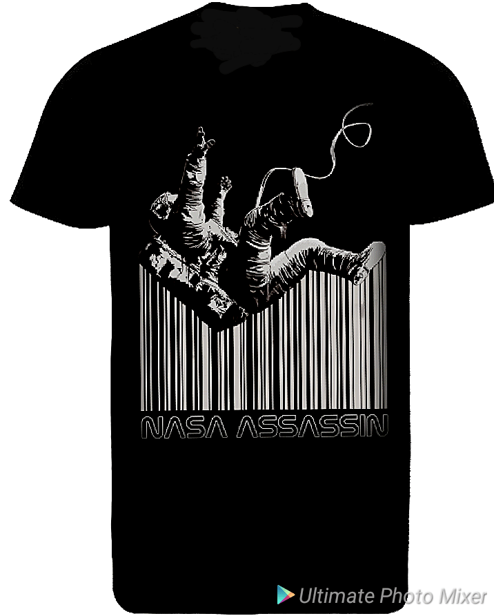 Image of Barcode Spaceman T-shirt