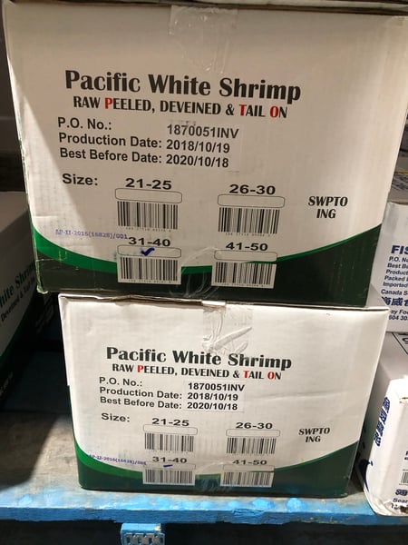 Image of Gold Label Shrimp 31-40  Peeled Tail On 10 x 1.6 LB