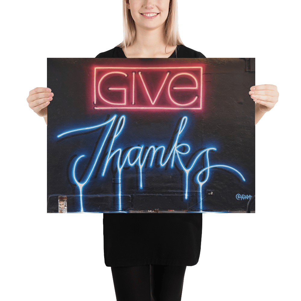 Image of Give Thanks poster