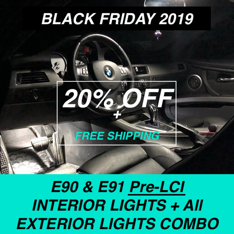 Image of BMW - 3 SERIES E90 & E91 (PRE-LCI)* LED INTERIOR + EXTERIOR LIGHTS COMBO DEAL