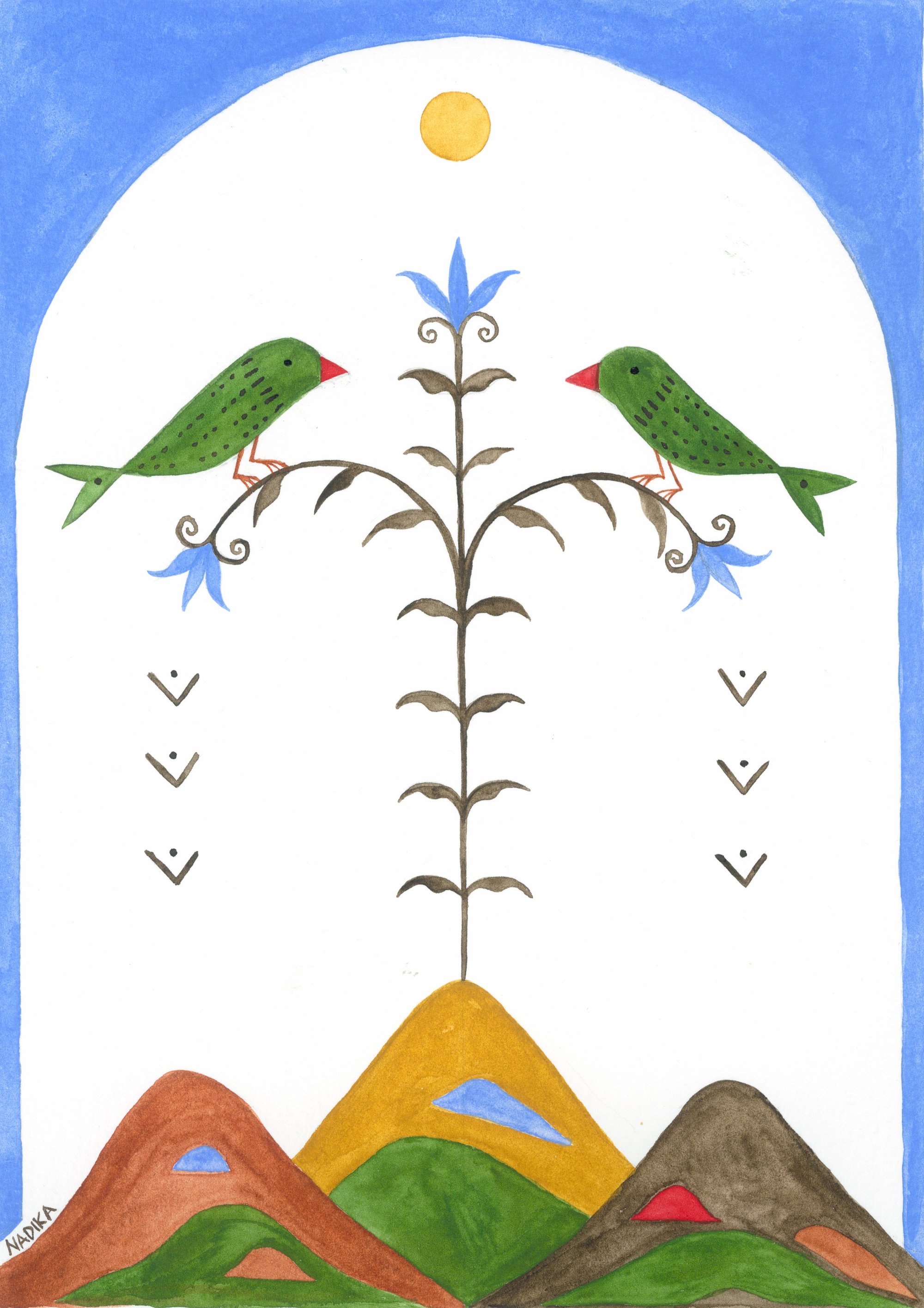 Image of ‘birds that love’ print