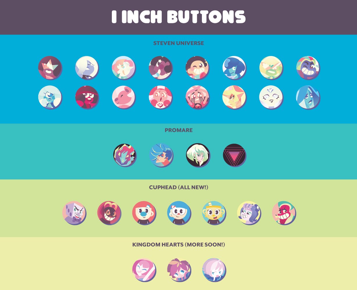 Image of 1 Inch Buttons