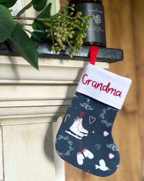 Image of Skates and Sparkles Mini Stocking