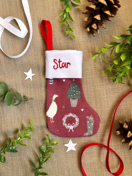 Image of Cosy Christmas Mini Stocking