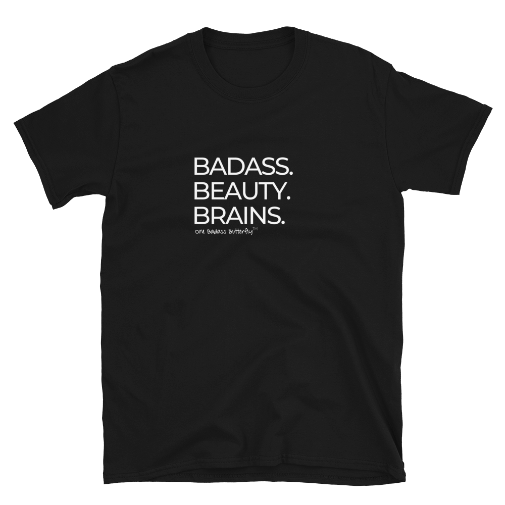 Image of BADASS BEAUTY BRAINS - UNISEX FIT TEE