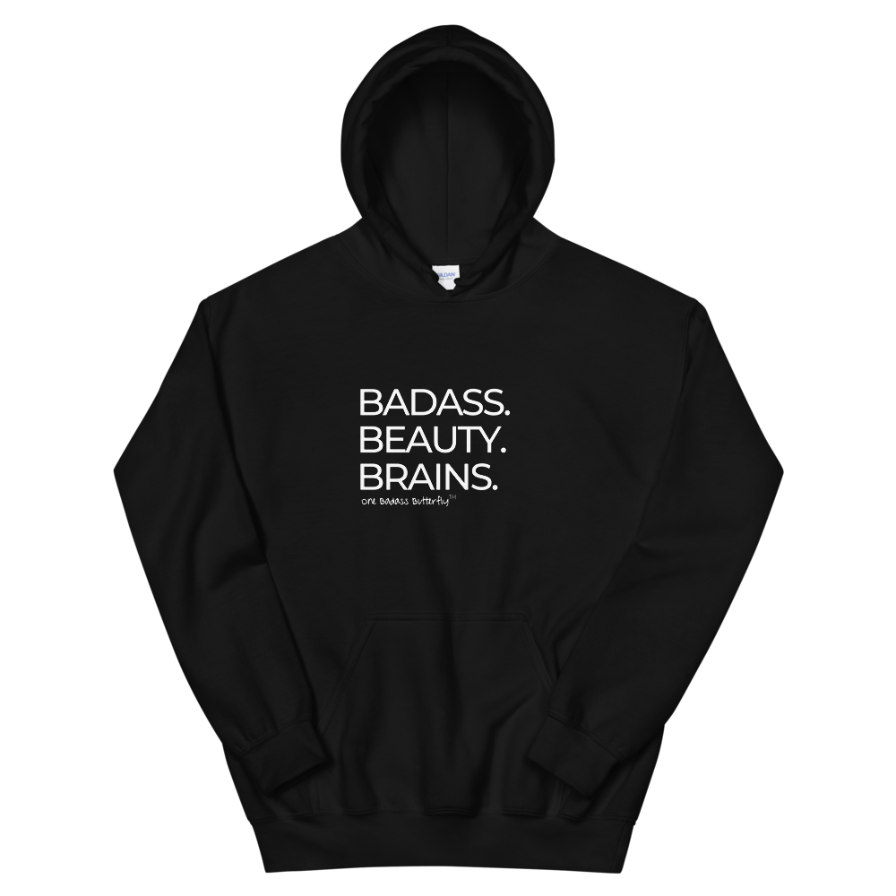 Image of BADASS BEAUTY BRAINS - HOODED SWEATSHIRT