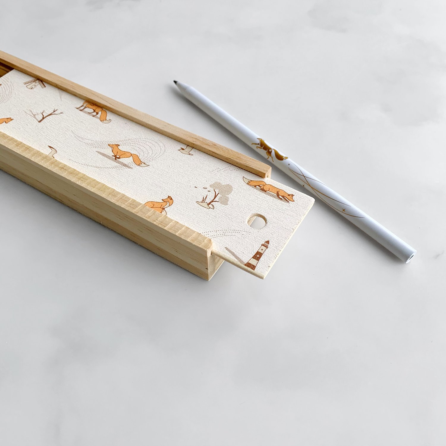 Image of Windswept Wooden Pencil Box