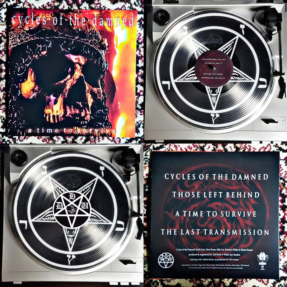 CYCLES OF THE DAMNED ~ A TIME TO SURVIVE 12" Lathe Cut *** 7 COPIES LEFT ***