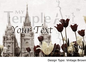 Image of Salt Lake City Utah LDS Mormon Temple Art 005 - Personalized LDS Temple Art