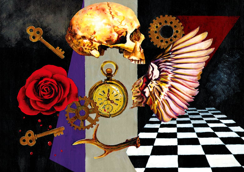 Image of Visions of Mortality (II) limited edition A3 artprints 