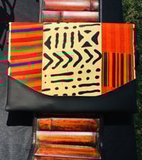Image 3 of Heidi Crossbody Orange Ankara African Print