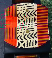 Image 4 of Heidi Crossbody Orange Ankara African Print