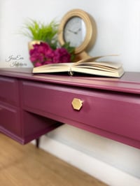 Image 3 of Stag Minstrel Dressing Table painted in Elderberry Fusion Mineral Paint 
