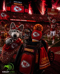 Image 1 of Kansas City Chiefs  custom Golf Club Cover hand knit logo NFL fan  gift-f9f4a5e2