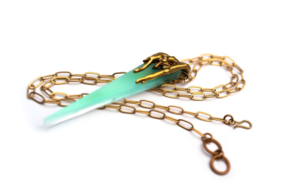 Image of Color Drip Dagger in Iridescent Powder Blue