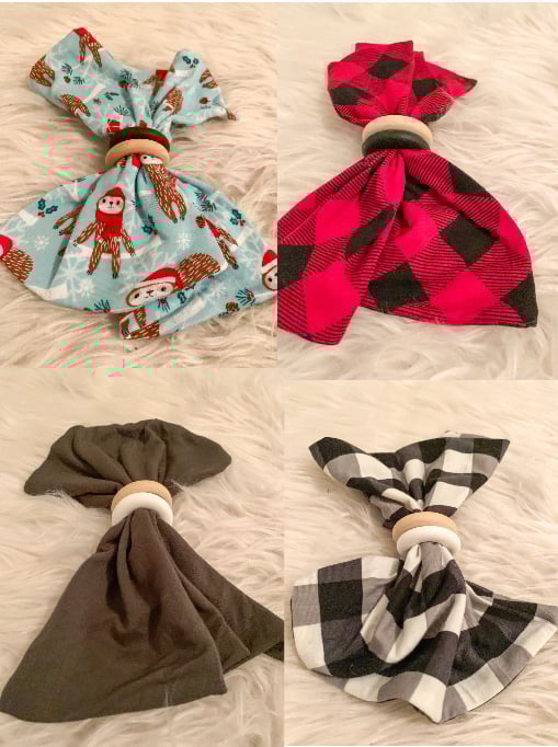 Image of Holiday Teething Rags