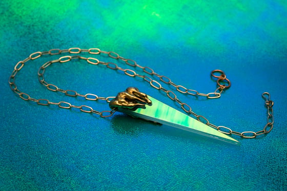 Image of Color Drip Dagger in Iridescent Powder Blue