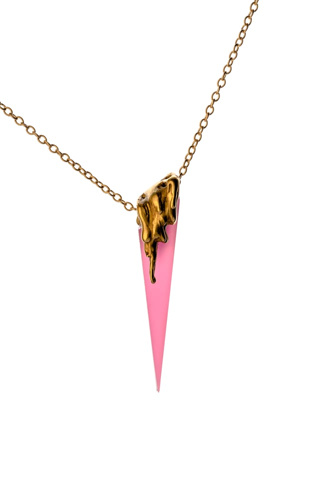 Image of Color Drip Dagger in Neon Pink