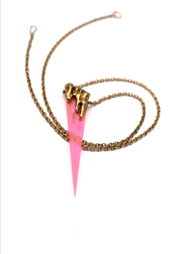 Image of Color Drip Dagger in Neon Pink