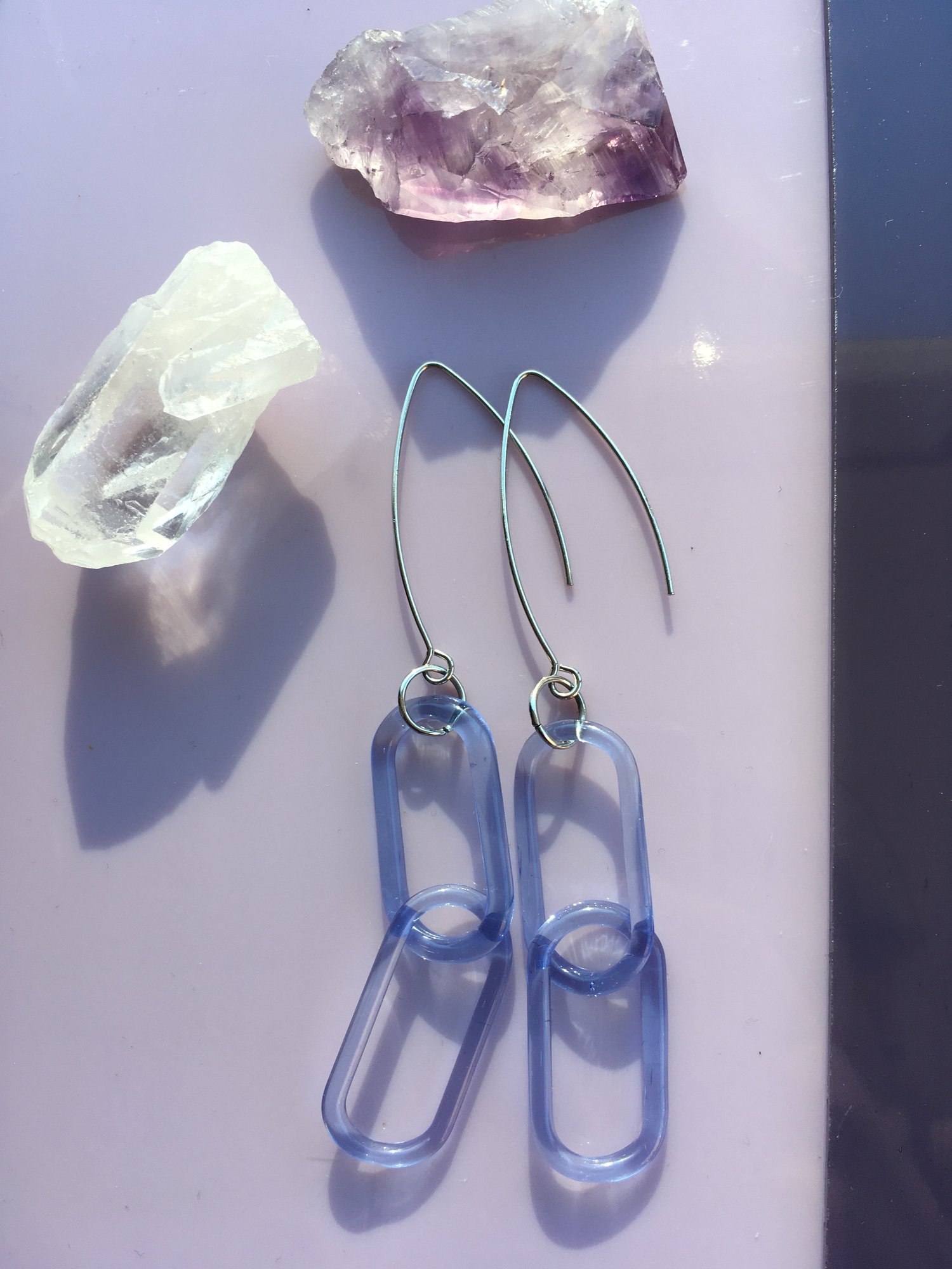 Image of Blueberry Ice Double Link Earings