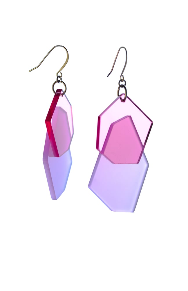 Image of ColorPop Earrings in Mulberry Lavender