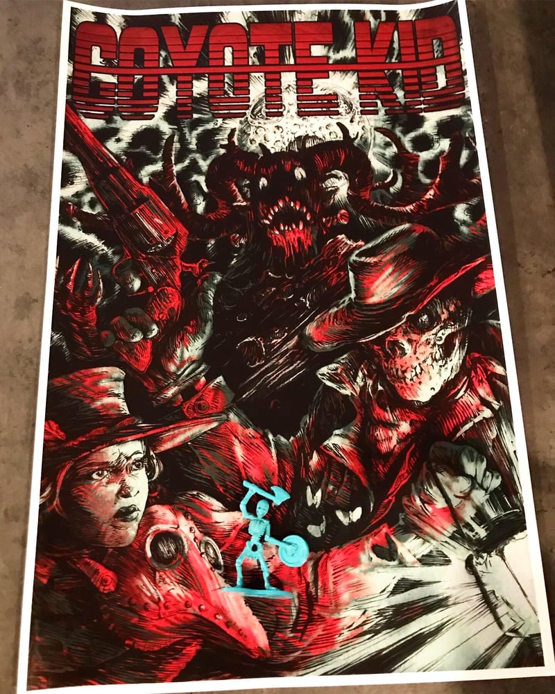 Image of Skeleton Man Album Poster + Skeleton Army Figure (whilte supplies last)