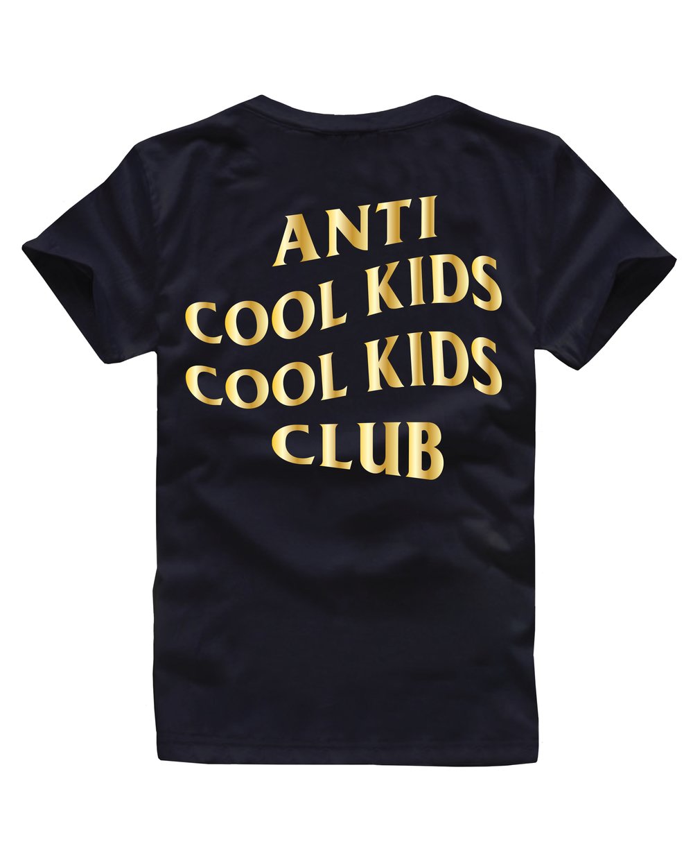 ANTI COOL KIDS TEE GOLD/BLACK